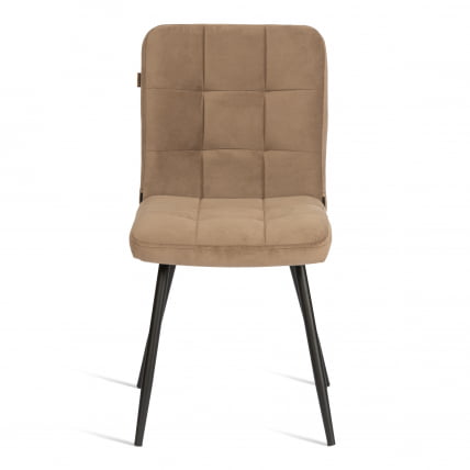Стул обеденый Medeo велюр, 47х56х89, бежевый/черный, (Porsche 5)_4