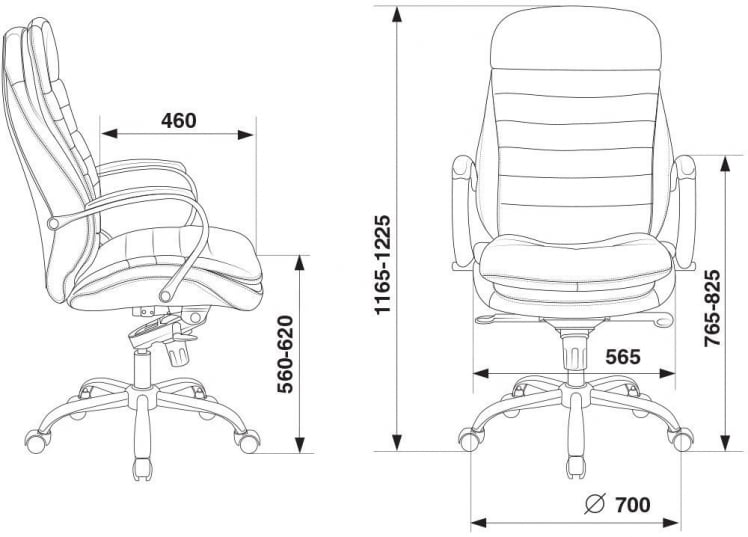 Кресло руководителя Бюрократ T-9950/BROWN_4