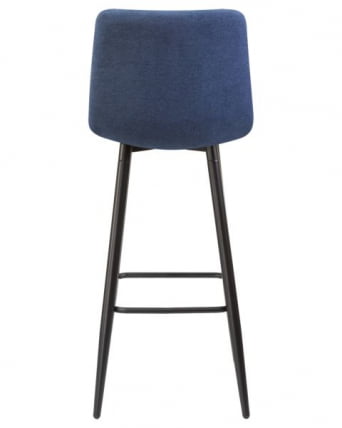 Стул барный DOBRIN NICOLE (черные матовые ножки, синяя ткань (UF860-14B)) 2 шт_6