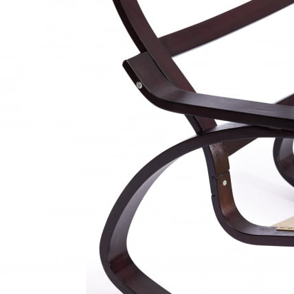 Кресло-качалка mod. AX3005 mod. AX3005 дерево береза, ткань: полиэстер/хлопок, 61х94,5х104 см, дерево: венге #9, ткань бежевая 1501-4_8