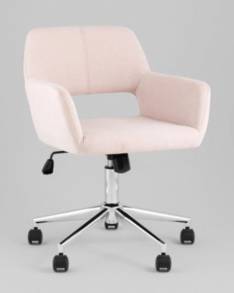 Стул офисный ROSS рогожка светло-розовый_0