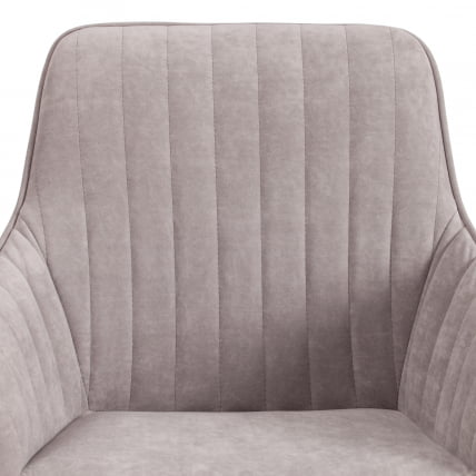 Кресло офисное DUBLIN велюр Clermon, св. -серый, 60_6