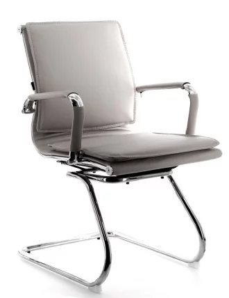 Кресло для посетителей Nerey CF экокожа Серый_1