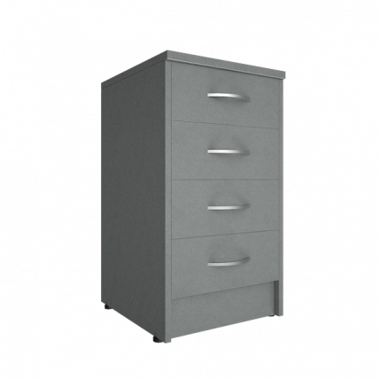 Тумба приставная (с замком) Riva А.ТП-4F-S Серый_0