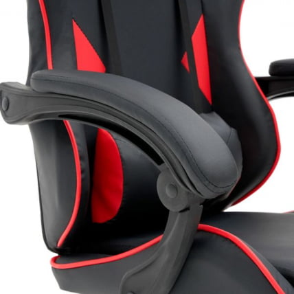 Кресло компьютерное CROMEX (КРОМЕКС) Joker GM-125 экокожа черное/красное_12