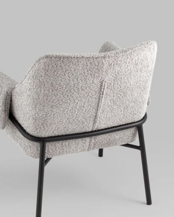 Кресло лаунж Бесс альпака Серый_3