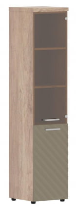 Шкаф колонка комбинированная с топом (правый) Torr LUX TLHC 42.2 R Дуб Каньон Капучино_0