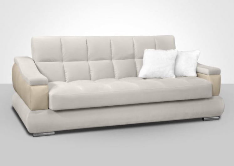 Диван-кровать Голливуд независимый пружинный блок 256 пружин (форест беудж/арена бежевая)_0