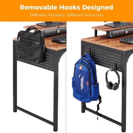 Компьютерный стол EUREKA ZX-SS120B-RBB Brown_4