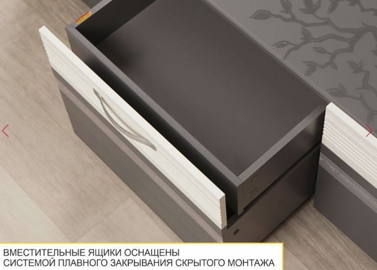 Стенка для гостиной Графит 604 402 (ширина 300 см)_4