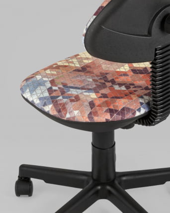 Кресло компьютерное детское УМКА абстракция Оранжевый_6