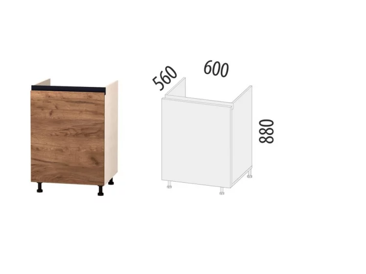 Напольный шкаф под мойку (лев/прав) Дакота 103.73_1