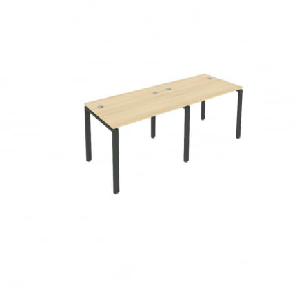 Рабочая станция на 2 раб.места Metal System Б.СМ-2.1 Акация/Антрацит_0