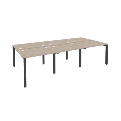 Рабочая станция на П-образном м/к ONIX O.MP-D.RS-6.1.7 Дуб Аттик/Антрацит_0