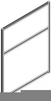 Перегородка 1150 мм RAND RP115SS160 Бук Тиара_0