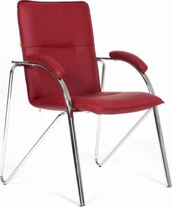 Кресло посетителя CHAIRMAN 850 Terra 113 бордовый_0