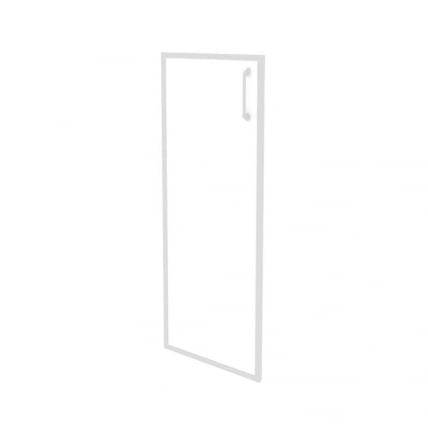 Фасад стекло в раме средний левый (лакобель, белый) ONIX O.SR-2(L) white_0