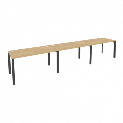 Рабочая станция на П-образном м/к ONIX O.MP-RS-3.3.7 Тиквуд Светлый/Антрацит_0