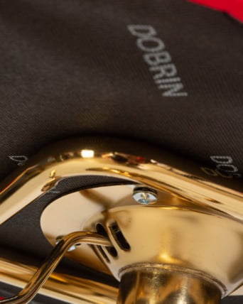 Стул барный DOBRIN CHARLY GOLD (красный велюр (MJ9-45)) 2 шт_9