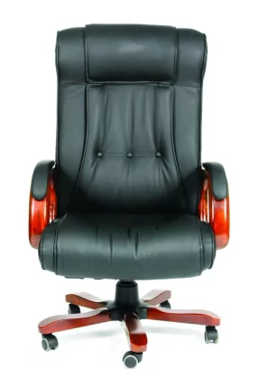 Кресло руководителя CHAIRMAN 653 кожа Коричневый_2