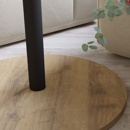 Стол журнальный Кат Дуб вотан / Черный_5