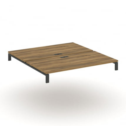 Двойной стол надставка на две опорные тумбы CONCEPT CN.DSN-008 Сандал Янтарный Антрацит_0