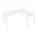 Стол письменный METAL SYSTEM Б.СА-4 Пр Белый_237491
