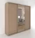 Шкаф-купе 3-х дверный Акцент-Лайт Д3 2400х600 Дуб молочный_228726