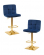 Стул барный DOBRIN GOLDIE (синий велюр (MJ9-117)) 2 шт_3636605