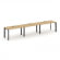 Стайл Проджект Рабочая станция односторонняя SN-59P.ORS-031 Тиквуд Светлый/Металл Черный/Черный Загл _3812902