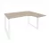 Стол эргономичный правый на О-образном м/к ONIX O.MO-SA-3R Дуб Аттик/Белый_242134