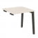 Оникс Вуд Стол-приставка OW.SPR-0.8 Денвер Светлый/Дуб Темный/Металл Антрацит 780*800*750 _4456820