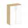 Шкаф средний широкий Шифт SK.ST-2.4R white Тиквуд Светлый/Стекло White 800*420*1207_3882978