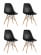 Стул Eames Style DSW черный 4 шт. комплект (разборный каркас)_2607581