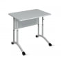 Стол ученический 1-местный регулируемый (рост 3-5) 700х500 мм ЛДСП Серый/Металл Серый_3680279
