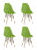 Стул Eames Style DSW зеленый 4 шт. комплект (разборный каркас)_2542198