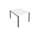 Переговорный стол (1 столешница) Metal System Б.ПРГ-1.1 Белый/Антрацит_243152