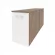 Тумба двойная низкая выдвижная приставная / опорная ONIX O.VTPO-2.8 Дуб Аризона/Белый_241331