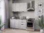 Кухонный гарнитур Джамис 2000 Белый Белый камень_255317
