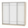 Шкаф-купе B-230х235х60-3(ДСС-Белый-D7D7D7)_356489