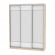 Шкаф-купе B-220х180х60-2(ДСС-Белый-D8D8D8)_358331