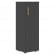 Шкаф-колонка с глухой средней дверью правый Forta FMC 40.1 R Черный графит_289668