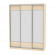 Шкаф-купе B-220х180х60-2(ДМ-D8D8D8)_358324