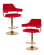 Стул барный DOBRIN CHARLY GOLD (красный велюр (MJ9-45)) 2 шт_3636753