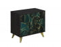 Комод Фьюжн КМ-002 АРТ Угольный камень/TROPICAL_363765