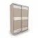 Шкаф-купе 2-х дверный Акцент-Лайн КС 1400х600  Ясень шимо светлый_148448