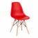 Стул CINDY (EAMES) (mod. 001) / 1 шт. в упаковке дерево бук/металл/сиденье пластик, 51x46x82.5см, красный/red_968796