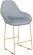 Стул полубарный Kent Грей/Линк Золото_234802