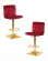 Стул барный DOBRIN GOLDIE (бордовый велюр (MJ9-43)) 2 шт_3636600