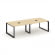 Стайл Проджект Стол переговорный SN-59O.SPRG-043 Акация Лорка/Металл Черный 2760*1180*750 _3812668